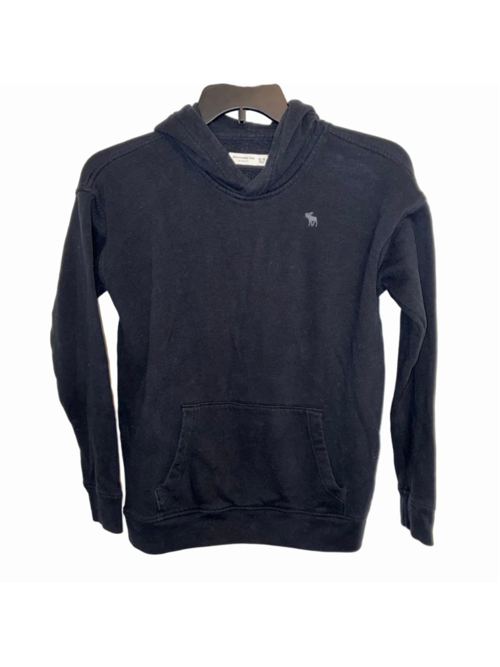 Boys Abercrombie Kids Relaxed Fit Hoodie Black Size 16
